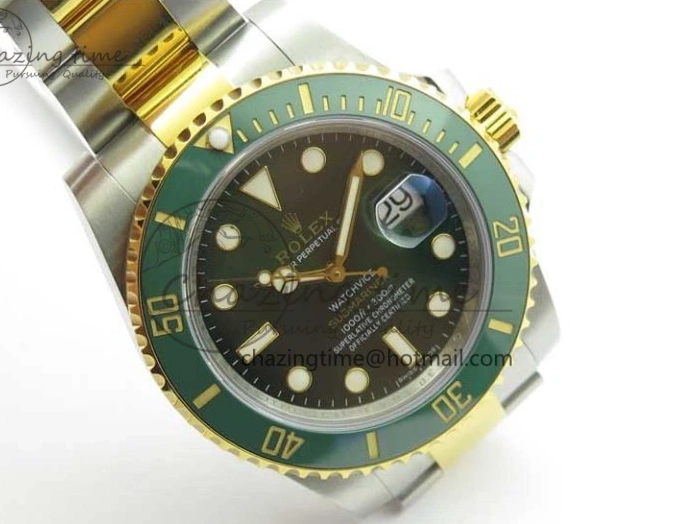 Wrapped MAX VRF Dial Green Bracelet A2836 116613 Edition Bezel on YG Submariner Version Best SS YG LV 0831